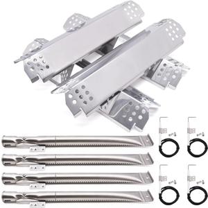 Grill Replacement Parts for Nexgrill 720-0830H, Nexgrill 720-0888, 720-0888N, Grill Burner Tubes, Heat Shield Tent Plates and Grill Igniters Kit Replacement for Home Depot Nexgrill 4 Burner 720-0830H