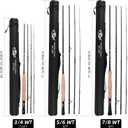 SF Carbon Fiber Fly Fishing Rod, SF-001 4-Piece Set name: 7/8 WT - 9FT