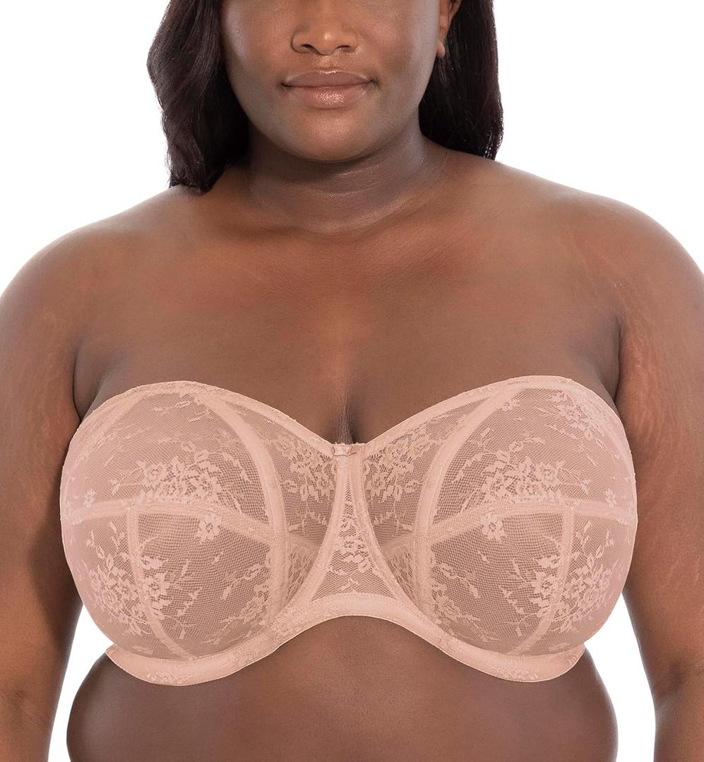GODDESS Women's Verity Underwire Strapless Bra (38I, Fawn)