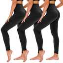 High Waisted Leggings for Women - No See Through Tummy Control Cycling Workout Yoga Pants with Pockets Reg & Plus, S/M