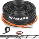 3FT-200FT Heat Tape for Water Pipes, -40F Deicing Pipe Heat Cable,Electric Heating Cable Pipe,Frezze Protection for Heat Trace Cable for Metal, Plastic Home Pipes,Gutter,120V 5W/ft50FT