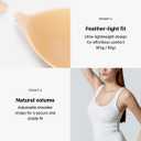 VERISH Bras for Women CHAK CHAK Bra Full Cover Comfortable Seamless Strapless Bras (US, Alpha, One Size, Regular, Regular, S-M, Skin)