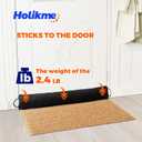 Holikme Weighted Door Draft Stopper 36 inch, Heavy Duty Under Door Draft Blocker Bottom Door Seal Noise and Air, Door Draft Spill Control Supplies Saving Energy, Black