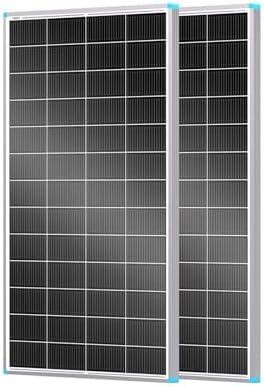 Renogy 2 Pack 200 Watt Solar Panels N-Type 24 Volt, 400W Solar Panel 16BB 25% High-Efficiency, PV Module Power Charger for RV Marine Cabin Roof Home Farm Battery