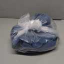 Women's Bodycon Denim Dress Sexy V Neck Short Puff Sleeve Bodycon Slim Mini Dresses with Zipper Pockets for Club Party Night L