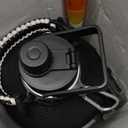 Insulated Water Bottle 64oz,Triple Wall Vacuum Stainless Steel(Dishwasher Safe),Leak Proof & Non-BPA,Flask Jug with Paracord Handle & Straw Spout Lids Sports Black