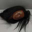 Mannequin Head Human Hair, 16inch, with 100% Human Hair, Cosmetology Doll Head for Hairdresser Practice Braiding Hair Styling, with Table Clamp Stand and Tools