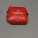 ZOBER Christmas Wreath Storage Container 24 Inch - Wreath Bag for Artificial Wreaths Box - Dual Zippered Wreaths Storage Bag with Strong Durable Handles - Red