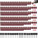 400 Pieces Sanding Drums Kit, Drum Sander Sleeves 376pcs (80 120 240 320 400 600Grit),24Pcs Drum Mandrels diameters, Sanding Bits Tool Accessories for Dremel Rotary Tool