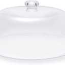 11-inch Plastic Acrylic Cake Dome Cover, Suitable for Cake Stand Plates Transparent Cake Cover(Transparent Handle)