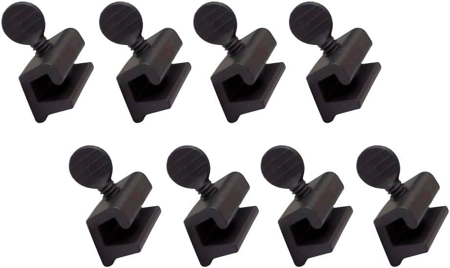 QCAA Single Small Sliding Window Security Lock, Aluminum, Oil Rubbed Bronze, 8 Pack, Made in Taiwan