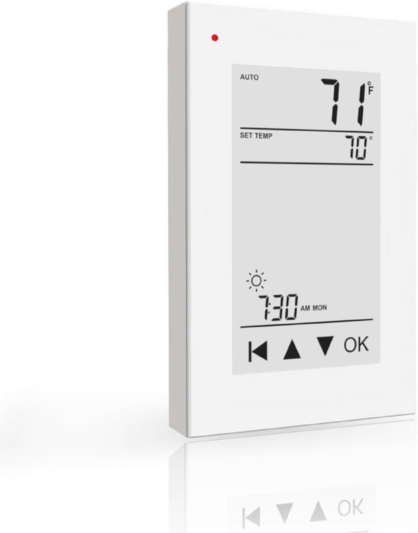 HEATIT ET-72 Digital Programmable Thermostat with Large LCD Display for Floor Heating Systems