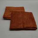 Mecatny Corduroy Decorative Fall Throw Pillow Covers 24x24 Set of 2 for Sofa Living Room, Soft Burnt Orange Neutral Boho Couch Pillow Covers for Home Decor, Rust