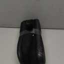 COFACE Women's Memory Foam House Slippers Arch Support Moccasin Winter Shoes Ladies Warm Fuzzy Faux Fur Collar With Indoor Outdoor Rubber Sole (8, Black)