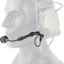 Boom Microphone Adjustable 2 pin Compatible with COMTAC Series Headsets (A Short)