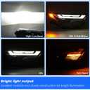JFN LED Headlight Compatible with 2022-2025 Toyota RAV4 XSE/SE/Hybrid 81110-0R360 W/bulbs HIGH(Passenger Side)