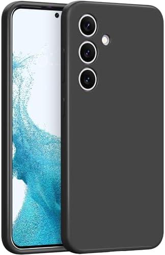 Meifei Slim case for Galaxy S24 5g, Liquid Silicone Case for Galaxy S24 2024 (6.2 inch) Shockproof Protective Soft Rubber Samsung Galaxy s24 6.2 Silicone case, Black