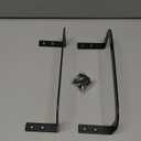 Mattress Retainer Bar Bracket (H3.5) - Keeps Mattress from Sliding on Platform Beds, Adjustable Beds, RV & Camper Mattresses - Black Slide Stopper Rails