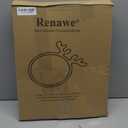 15"x12" Large Acacia Wood Christmas Decorative Veggie Tray Round Serving Platters Wooden Cheese Charcuterie Board Xmas Dinner Plate Dish Festive Fruit Tray Charger Plates for Christmas Holiday Platter