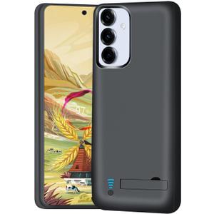 Battery Case for Samsung Galaxy S25+/ S25 Plus/ S24+/ S24 Plus, 5000mAh Rechargeable Extended Battery Charging Charger Case, Add 100% Extra Juice (6.7 Inches) Black