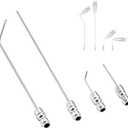 Pressure Washer Needle Nozzle Kit Stainless Steel Flush Wand Extension Spray Tips, 1/4" Quick Connect 1-2GPM For Washing Machine, AC Coil, Water Heater, Auto Detailing, Appliance Cleaning