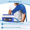 Cold Therapy Machine System with Programmable Timer Remote Control,Shoulder Ice Machine for Surgery Recovery,Large Shoulder Compression Pad,Quiet Pump, Strong Cryotherapy Pain Relief and Treatment