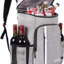 FORICH Backpack Cooler Leakproof Insulated Waterproof Backpack Cooler Bag, Lightweight Soft Beach Cooler Backpack for Men Women to Work Lunch Picnics Camping Hiking, 30 Cans (Grey)