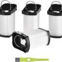 4 Pack Replacement Vacuum Filter for Shark WANDVAC POWER PET WV401BL WV401PK WV403BR WV410BL WV410GN WV410PR Cordless Handheld Vacuum, Fabric Filter Compare to Part # XFFWV400