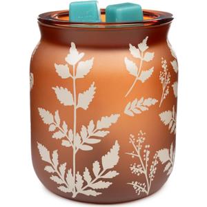 Scentsationals Wax Melt Warmer, Wax Warmer for Scented Wax Melts - Autumn Collection Camille Leaves - Candle Wax Melter for Fragrance Cubes and Tarts