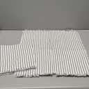 2 Pcs Classical Striped Throw Pillow Cover with Tassels Fringe Boho Decoration Cushion Cases for Home 20 x 20 Inch Navy Blue