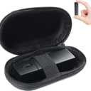 Elec Space Wireless Mini Finger Mouse - Silent Dual-Mode Bluetooth & 2.4GHz, Ergonomic Portable PC Mice with Case, Compatible with MacBook and Chromebook (Black)