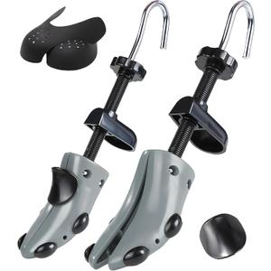 Shoe Stretcher Shoe Trees,Adjustable Length & Width for Men and Women,4-Way Adjustable Shoe Expander Widener (Grey)