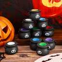 Halloween Pop Out Squishy Toys - 12PCS Cauldron 6 Colors Ghosts Squeeze Party Favors Suppliers Stress Relief Toys for Trick or Treat Halloween Goodie Bag Fillers Kids Adults