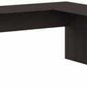 Bush Furniture L Shaped Desk with Drawers for Executive and Home Office | Cabot Collection Corner Table with Storage and Chrome Hardware | 72Wx23DX42W Return (Heather Gray)