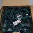 25Ft C9 Christmas Multicolor String Lights, Vintage Christmas Lights with 27 C9 Clear Red/Green/Frosted White Bulbs, Outdoor Hanging Patio Lights for Xmas Tree Path Roofline Wedding Party Decoration