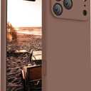 FireNova Magnetic for iPhone 17 Pro Case, Compatible with MagSafe, [Integrated Silicone Camera Control Button] [Camera Protection] Anti-Scratch Microfiber Lining Phone Case, 6.3", Light Brown