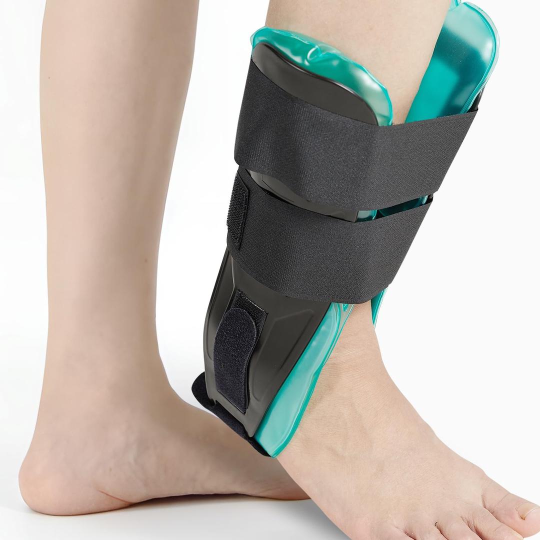 Air Gel Ankle Brace for Sprain, Ligament Injury (Grade 1 to 2), Tendonitis, Ankle Stirrup Support Sprain Fixation Detachable,Fits Left and Right Foot