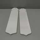 10Pcs Replacement Fan Blades for 42 52 Ceiling Fan Waterproof Weatherproof Fan Blades Replacement for Broken Substitution Replacing Indoor Outdoor Summer (White,42 Inch)