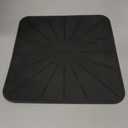 Lazy K Induction Cooktop Mat - Silicone Fiberglass Scratch Protector - for Magnetic Stove - Non slip Pads to Prevent Pots from Sliding during Cooking - Square (9inches) Black