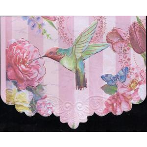 Poster Foundry Set of 3 - Bella Rose Boxed Note Cards by Carol Wilson. 10 embossed 4x5 Die-Cut Notecards and Matching Envelopes in Decorative Gift Box with Magnetic Flap. NCP2023