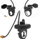 Keenso Electric Thumb Throttle Grip, Speed Governing Thumb Throttle Grip for Motorcycle Riders, Custom Builds