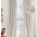 100% Blackout Shield Blackout Curtains for Bedroom 84 Inches Long, Back Tab/Rod Pocket Living Room Drapes, Thermal Insulated Blackout Curtains 2 Panels Set, 50" W x 84" L, Cream