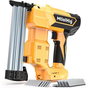 Cordless Brad Nailer 2-in-1 Compatible with Dewalt Battery, 5/8 to 1-1/4 Inch Electric Nail Gun/Staple Gun, 18 Gauge Nail Gun Brushless Motor with 1000 Nails for Wood Carpentry