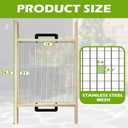 Soil Sifter Large, Garden Rock Sifter, Garden Sifter for Sifting Soil, Worm, Leaves, Loam Soil, Sand and Gravel, Suitable for Wheelbarrow and Handheld