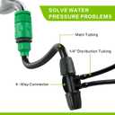 Drip Irrigation System 72FT, Automatic Drip Irrigation Kits with 1/4 inch 1/2 inch Irrigation Tubing Hose Adjustable Emitters Misting Nozzle DIY Irrigation System for Garden, Greenhouse, Patio