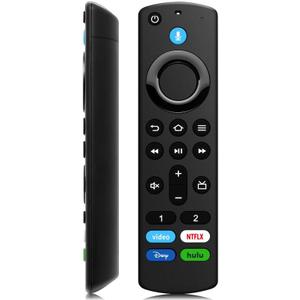 Replacement Firestick Remote Control Fit for Fire Smart TV Cube/TV Stick(2nd/3rd Gen), Smart TV 3rd Gen/Stick Lite/HD/ 4K Max/4K, for All Insignia, Toshiba, Pioneer Smart TV with Voice Controller