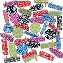 Fun Express Bulk Metal Noise Makers for Sporting Events - 50 Pack Hand Clappers & Clackers for Football Games, Pep Rally Supplies | Groggers for Purim