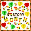 Eersida 108 Pcs Black History Month Bulletin Board Decoration Set Black History Honeycomb Bulletin Board for Classroom School Chalkboard Wall Decor