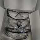 Safety GlassesClear Anti-Fog Goggles Over-Spec Glasses Protective Eye Wear Industrial Approved Wide-Vision4 PACK