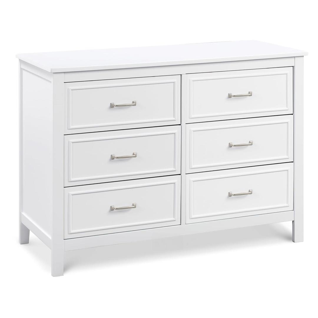 Davinci Charlie 6-Drawer Double Dresser in White